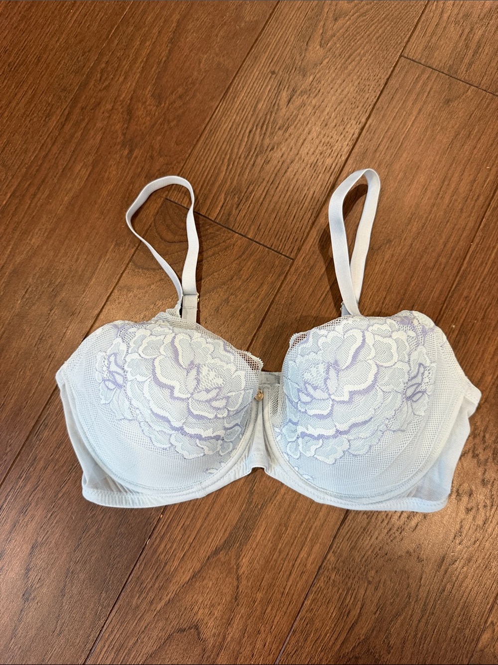 Natori Flora Contour Underwire Bra in Light Blue Size 34DD - C18-031